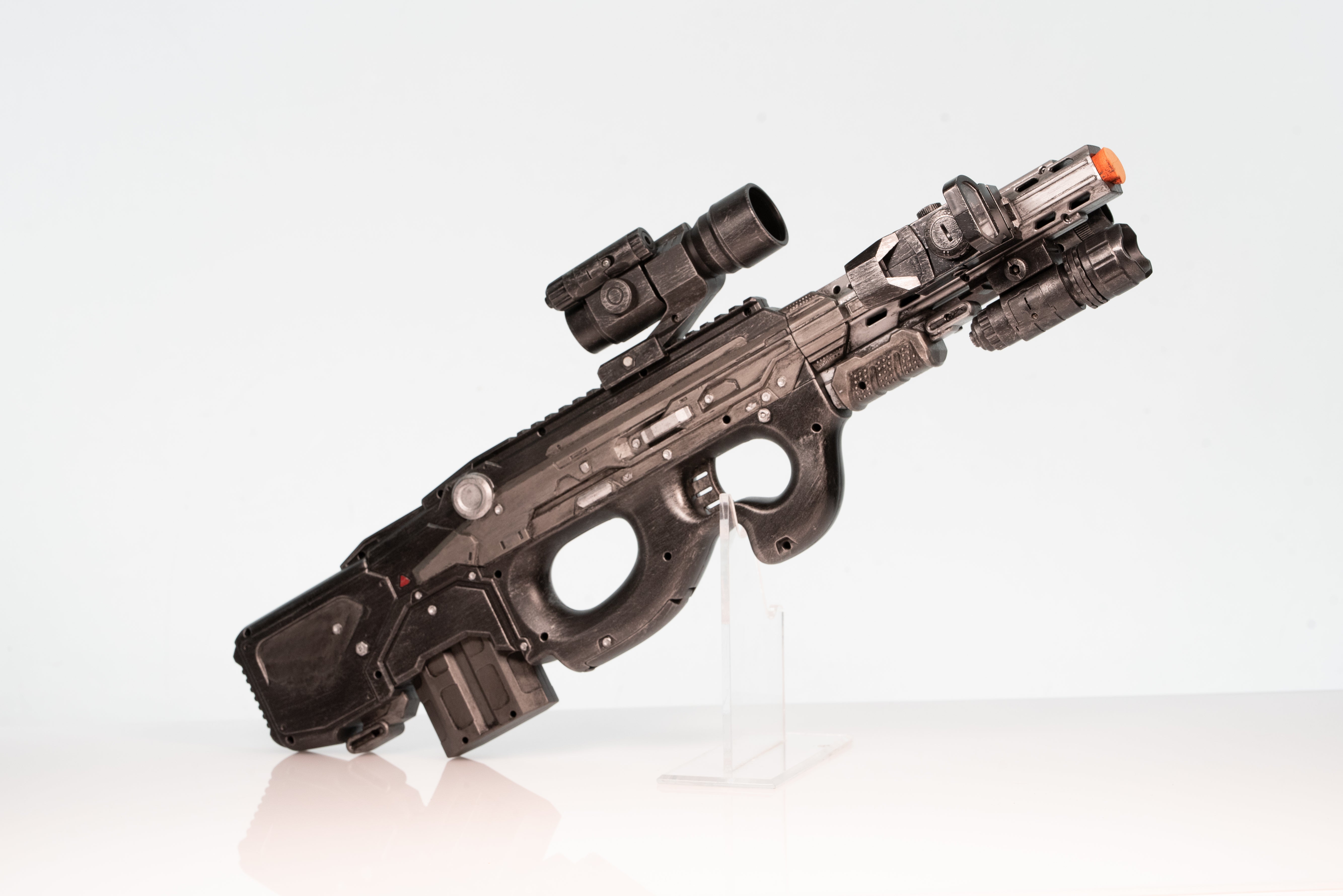 P90 X-Tech SMG Fake Film Prop – Wulfgar Props