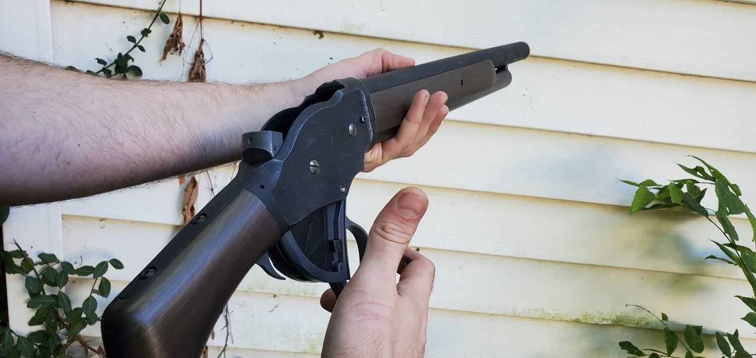 Side Arm Lever Action Shotgun Prop – Wulfgar Props