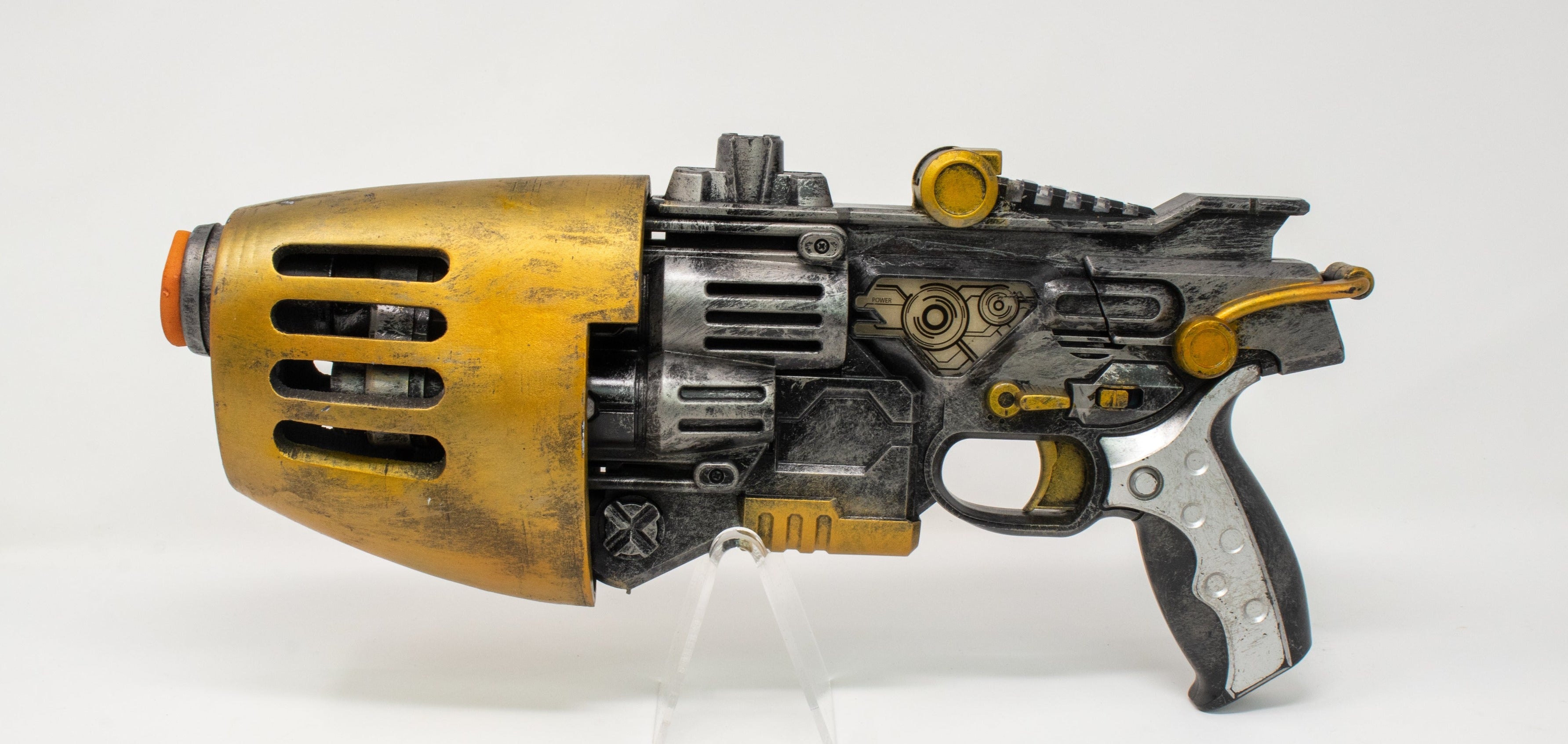 Steampunk, Cyberpunk, ZCR 180 Flame top Mistress, Prop Gun, Laser Blaster, Vacuum Tubes, LEDs, Steampunk Props, Toy Gun Mod, Pistolet Steampunk,