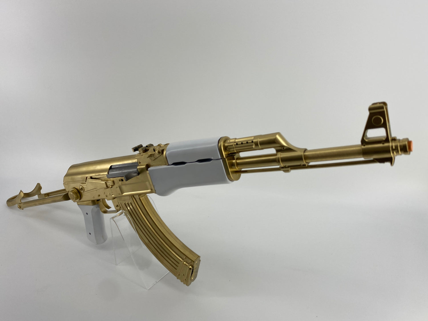 AK-47 Gold Pearl Grips Folding Stock Joker Inspired Rifle Prop ...