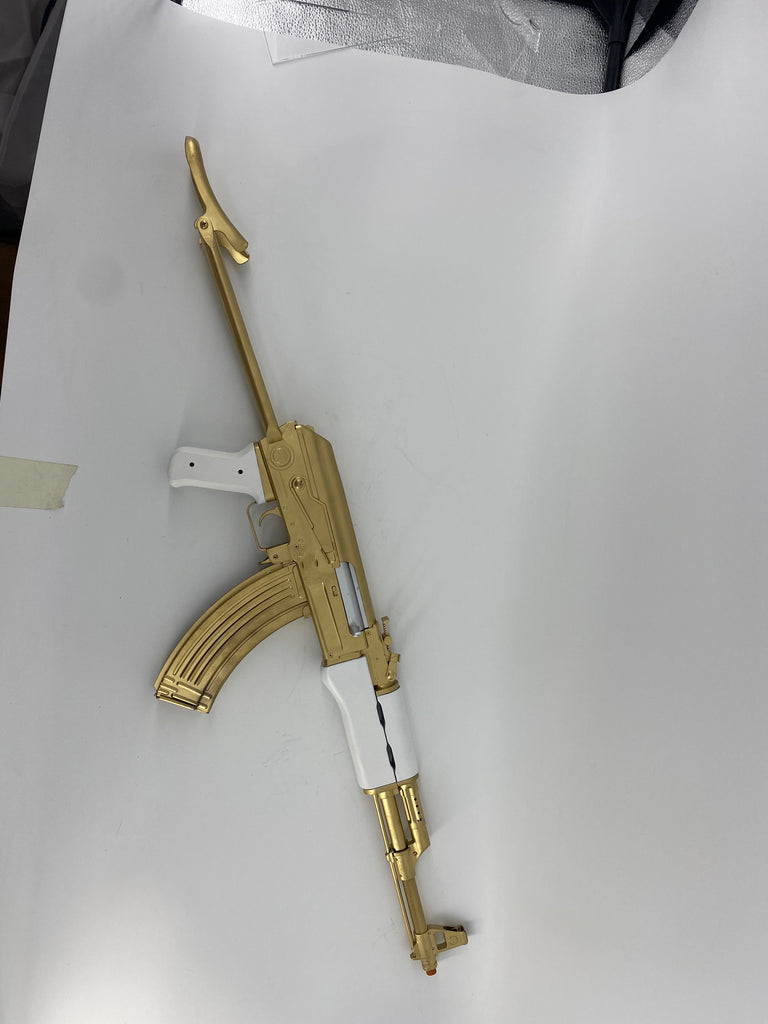 Joker AK-47 Gold Pearl Grips Rifle Prop – Wulfgar Props