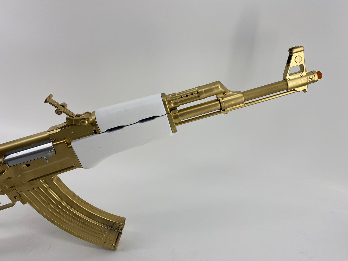 AK-47 Gold Pearl Grips Folding Stock Joker Inspired Rifle Prop