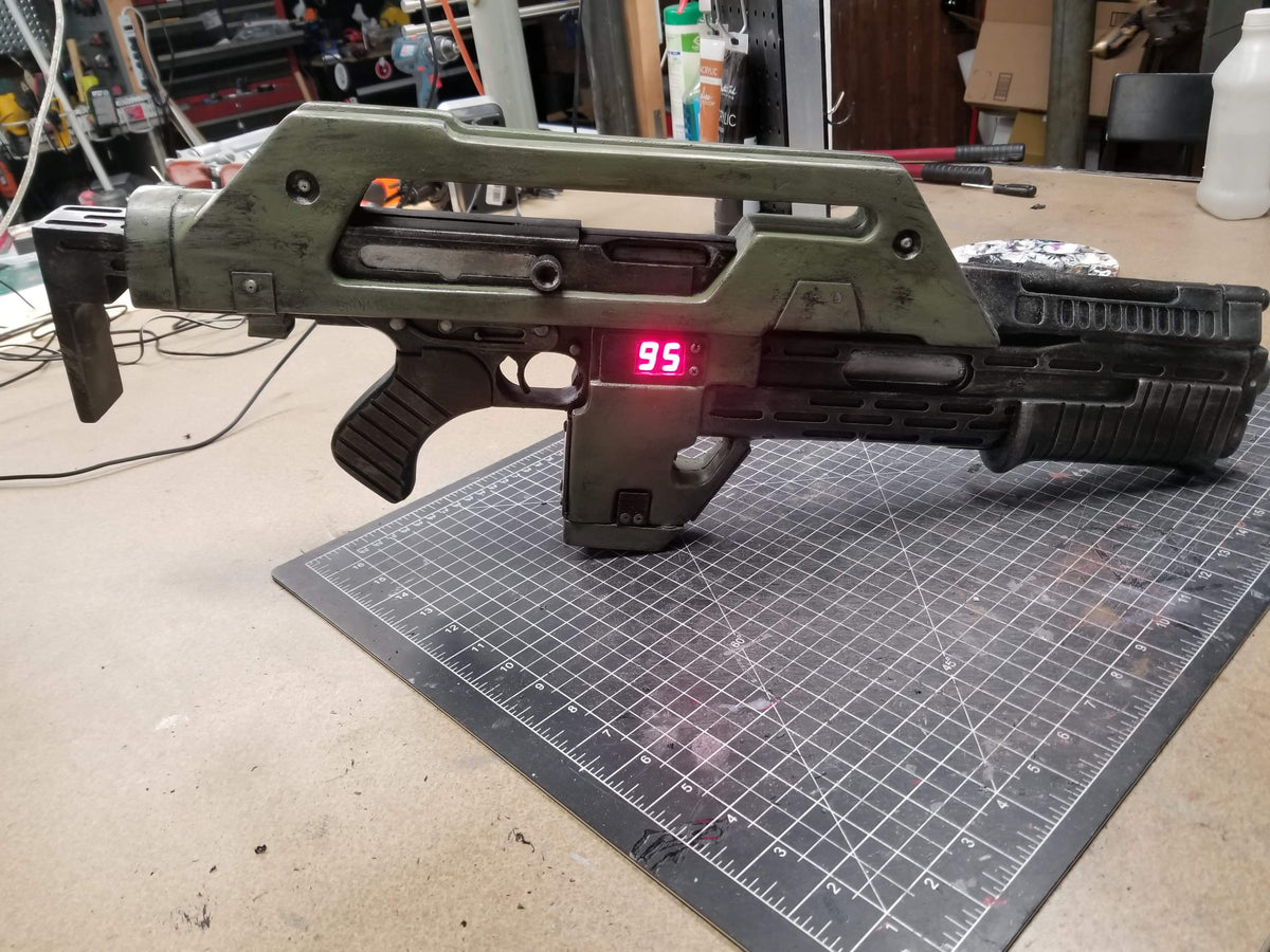 Alien Rifle Props Aliens Pulse Rifle Prop - Resin Cast – Wulfgar Props