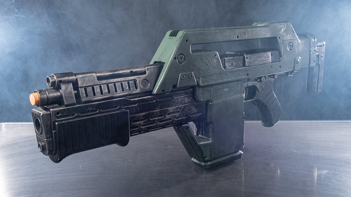 Alien Rifle Props Aliens Pulse Rifle Nerf Repaint Prop – Wulfgar Props